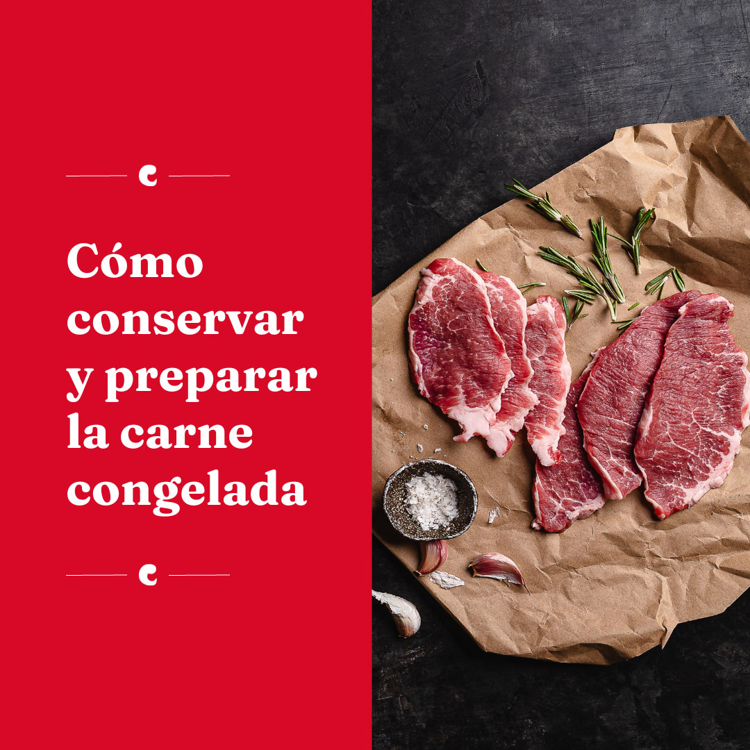 Cómo conservar y preparar la carne congelada y cómo evitarlos