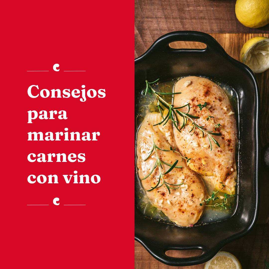 Consejos para marinar carnes con vino