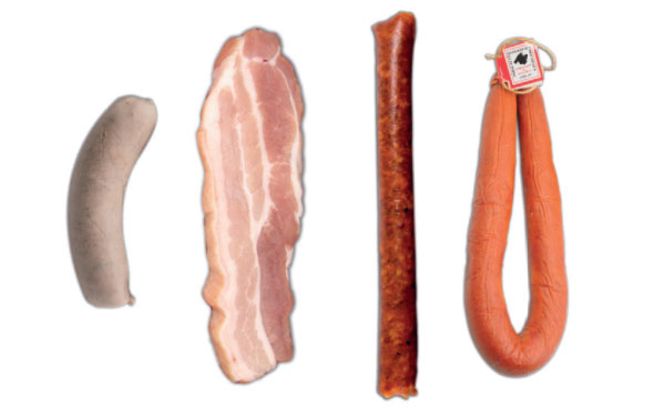 Botifarrón, longaniza, chistorra, panceta