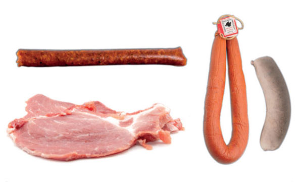 Botifarrón, longaniza, chistorra, cabeza de lomo
