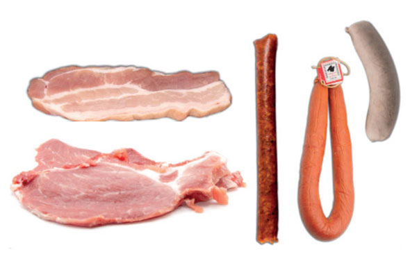 Botifarrón, longaniza, chistorra, panceta, cabeza de lomo