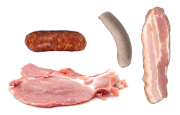 Botifarrón, longaniza, chistorra, panceta, cabeza de lomo