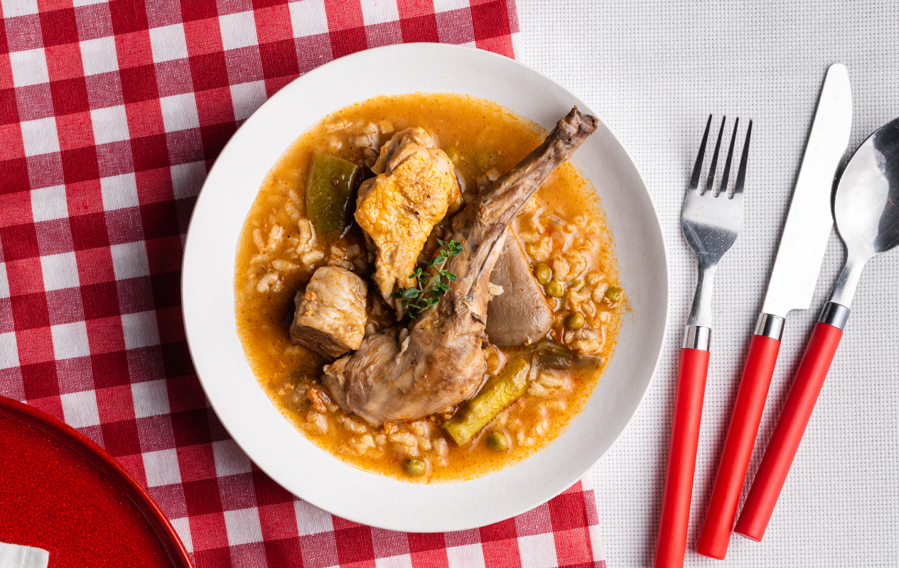 Arroz mallorquín con sobrasada