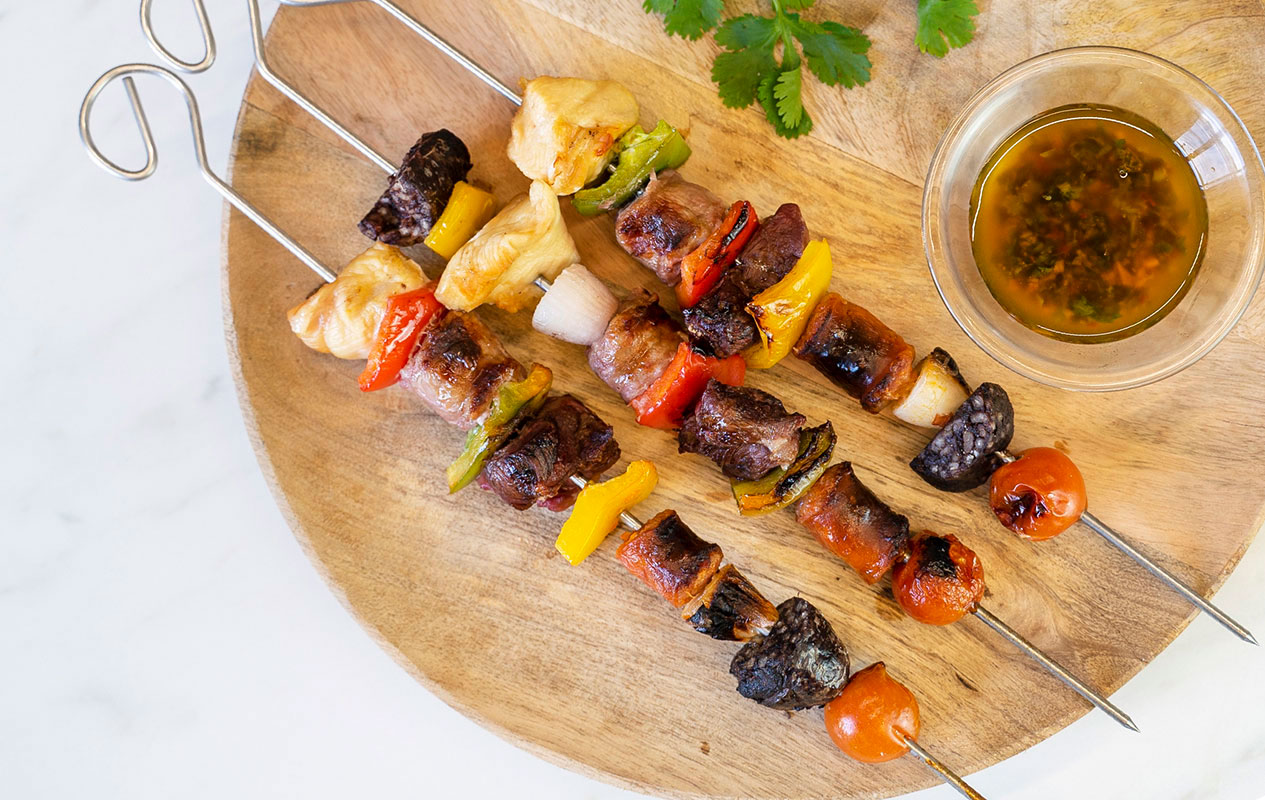 Brochetas para barbacoa