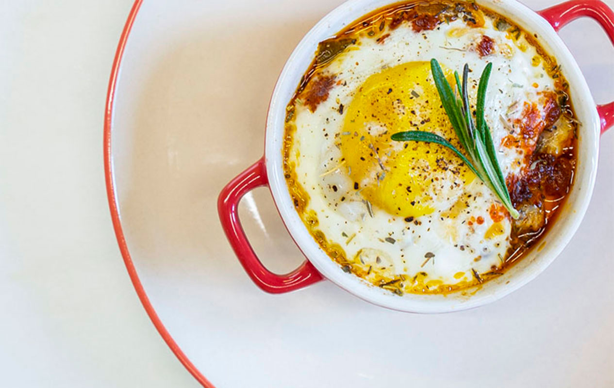 Cazuelita de samfaina con sobrasada